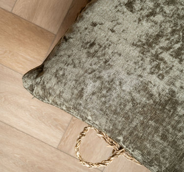 Large Cushion Lewy Velvet Olive Green - Things I Like Things I Love