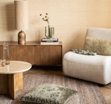 Large Cushion Lewy Velvet Olive Green - Things I Like Things I Love