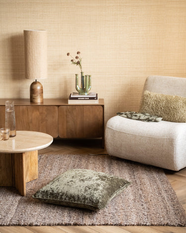 Large Cushion Lewy Velvet Olive Green - Things I Like Things I Love