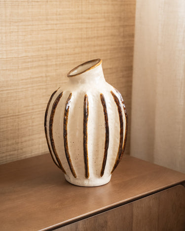 Large Deco Vase Aurealia Brown - Things I Like Things I Love
