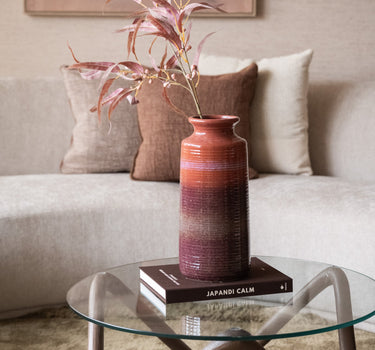 Large Deco Vase Decennia Burgundy - Things I Like Things I Love