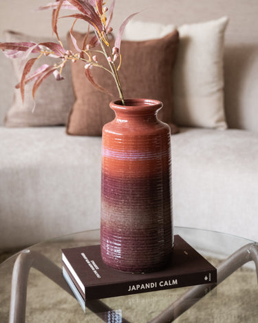 Large Deco Vase Decennia Burgundy - Things I Like Things I Love