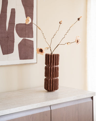 Large Deco Vase Pillar Terra - Things I Like Things I Love