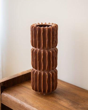 Large Deco Vase Pillar Terra - Things I Like Things I Love