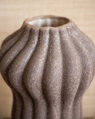 Large Deco Vase Serra Brown - Things I Like Things I Love
