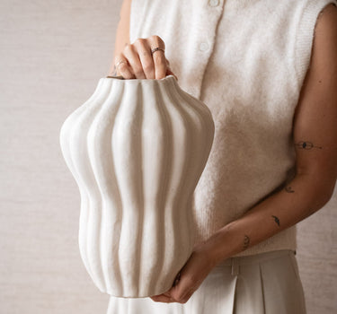 Large Deco Vase Serra Ceramic - Things I Like Things I Love