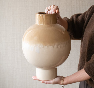 Large Deco Vase Zeleta Drip - Things I Like Things I Love