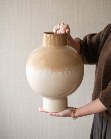 Large Deco Vase Zeleta Drip - Things I Like Things I Love