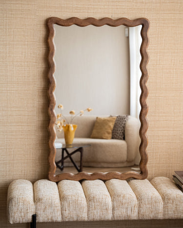 Large Mirror Ondine Mango Wood - Things I Like Things I Love