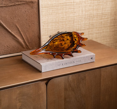 Large Ornament Shell Feline Glass - Things I Like Things I Love