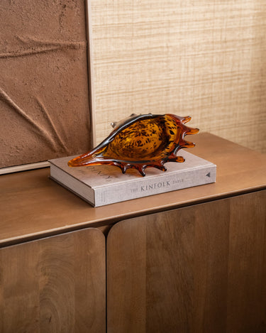 Large Ornament Shell Feline Glass - Things I Like Things I Love