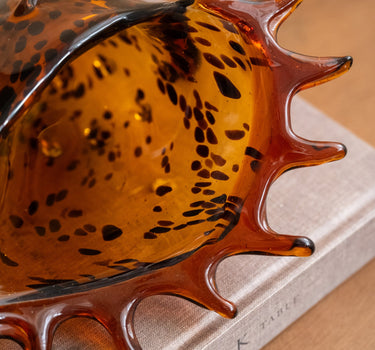 Large Ornament Shell Feline Glass - Things I Like Things I Love