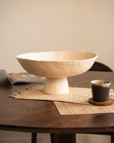 Large Serving Bowl Ato Beige - Things I Like Things I Love