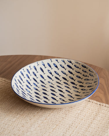 Large Serving Bowl Fish Blue - Things I Like Things I Love