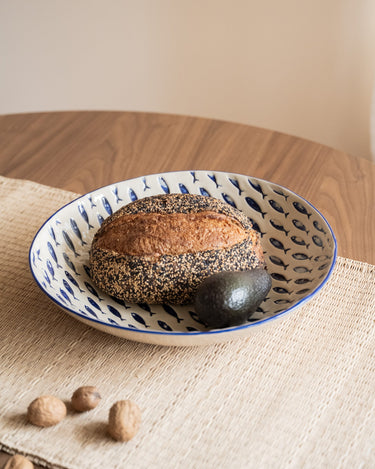 Large Serving Bowl Fish Blue - Things I Like Things I Love