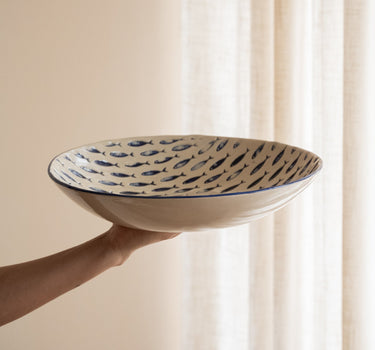 Large Serving Bowl Fish Blue - Things I Like Things I Love