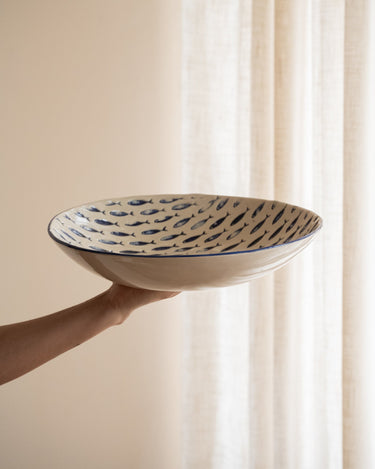 Large Serving Bowl Fish Blue - Things I Like Things I Love