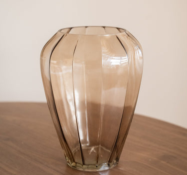Large Vase Glass Brown - Things I Like Things I Love