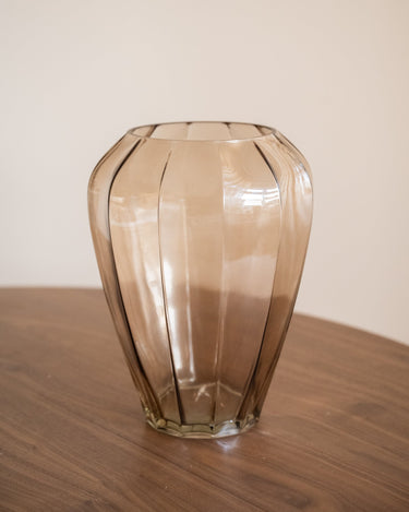 Large Vase Glass Brown - Things I Like Things I Love