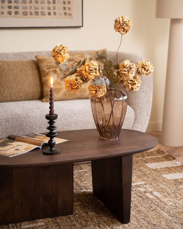 Large Vase Glass Brown - Things I Like Things I Love