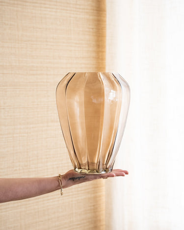 Large Vase Glass Brown - Things I Like Things I Love
