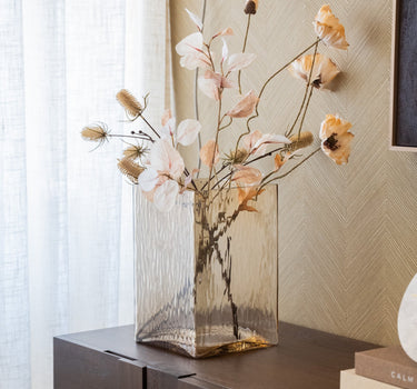 Large Vase Glen Glass Brown - Things I Like Things I Love