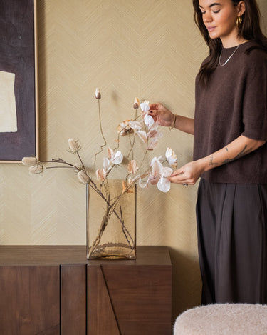 Large Vase Glen Glass Brown - Things I Like Things I Love