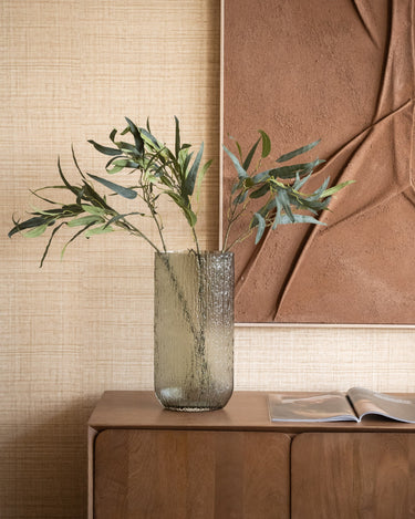 Large Vase Mila Glass Green - Things I Like Things I Love