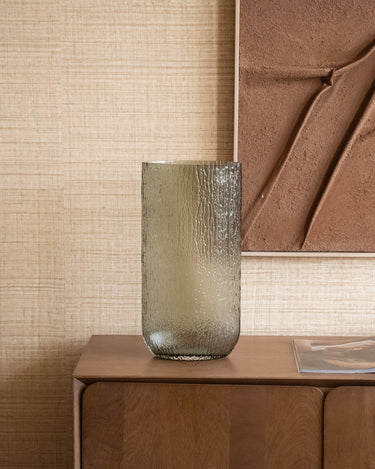 Large Vase Mila Glass Green - Things I Like Things I Love