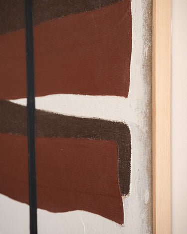 Large Wall Art Equa Beige/Burgundy - Things I Like Things I Love