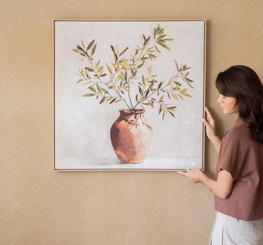 Large Wall Art Olive Branch Acryl - Things I Like Things I Love