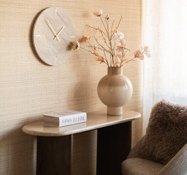 Large Wall Clock Travertine - Things I Like Things I Love