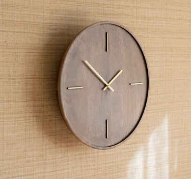 Large Wall Clock Veti Mango Wood - Things I Like Things I Love