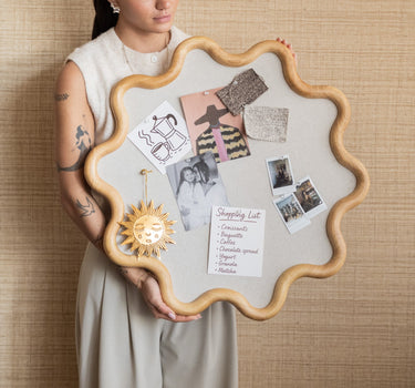 Large Wavy Pinboard Onda Wood - Things I Like Things I Love