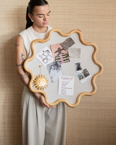 Large Wavy Pinboard Onda Wood - Things I Like Things I Love