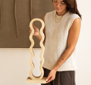 Large Wine Rack Edolo Natural Wood - Things I Like Things I Love