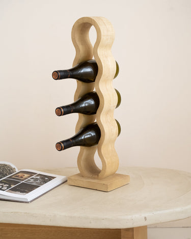 Large Wine Rack Edolo Natural Wood - Things I Like Things I Love