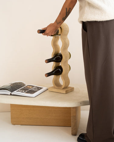 Large Wine Rack Edolo Natural Wood - Things I Like Things I Love