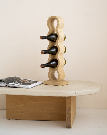 Large Wine Rack Edolo Natural Wood - Things I Like Things I Love