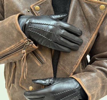 Leather Gloves Elly Black - Things I Like Things I Love