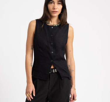 Leilani Waistcoat Black - Things I Like Things I Love