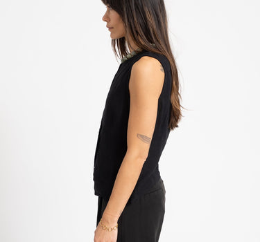 Leilani Waistcoat Black - Things I Like Things I Love