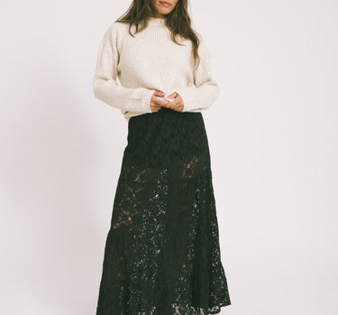 Lela Lace Skirt Zwart One Size - Things I Like Things I Love