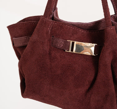 Leonie Belted Slouchy Bag Bordeaux - Things I Like Things I Love