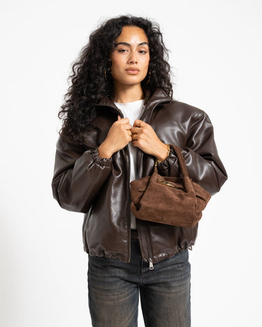 Leonie Belted Slouchy Bag Bruin - Things I Like Things I Love