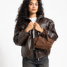 Leonie Belted Slouchy Bag Bruin - Things I Like Things I Love