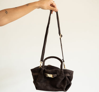Leonie Belted Slouchy Bag Bruin - Things I Like Things I Love