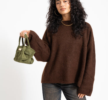 Leonie Belted Slouchy Bag Groen - Things I Like Things I Love