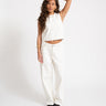 Liana Top Off - White Denim - Things I Like Things I Love