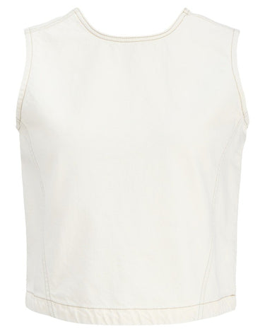 Liana Top Off - White Denim - Things I Like Things I Love